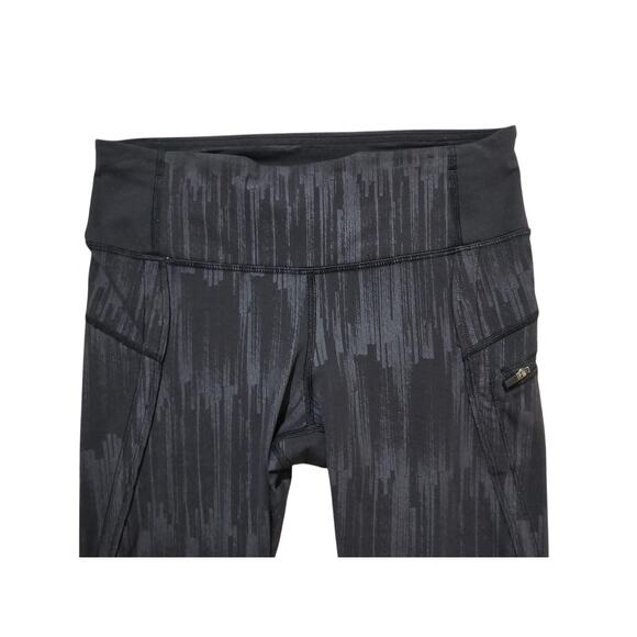 Lululemon womens Run: Top Speed Crop black leggings size 4 - Picture 3 of 13